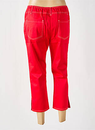 Pantacourt taille élastique taille normale rouge PAUSE CAFE femme