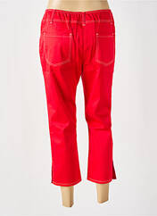 Pantacourt rouge PAUSE CAFE pour femme seconde vue