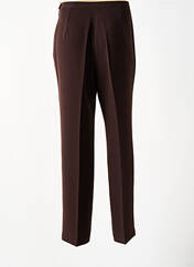 Pantalon droit marron FEDORA pour femme seconde vue
