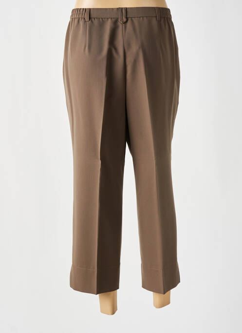 Pantalon 7/8 taille haute taille haute marron KARTING femme