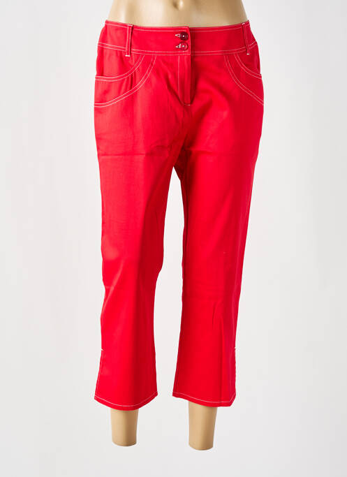 Pantacourt rouge PAUSE CAFE pour femme