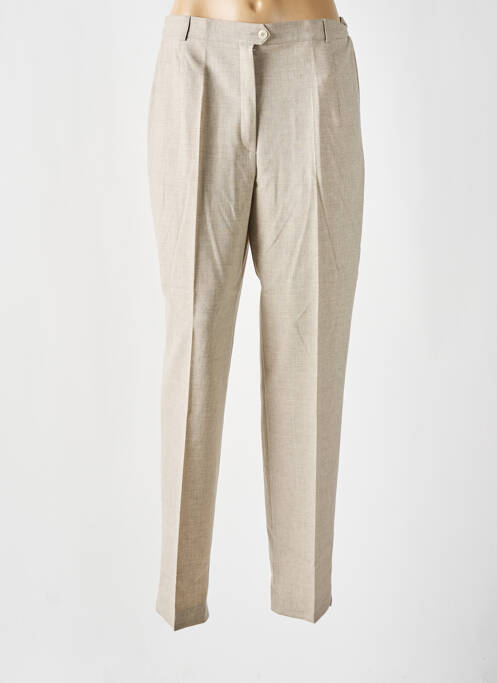 Pantalon droit beige GARDEUR pour femme