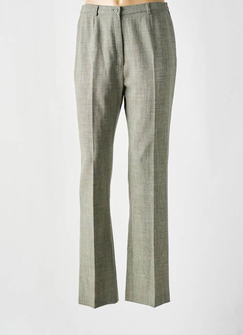 Pantalon droit vert LISA CHESNAY pour femme
