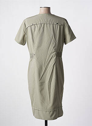 Robe courte manches courtes manches courtes vert GRIFFON femme