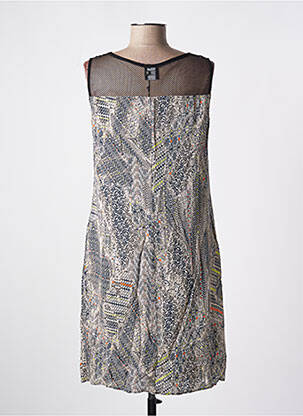 Robe mi-longue coupe fluide sans manche noir PAUSE CAFE femme