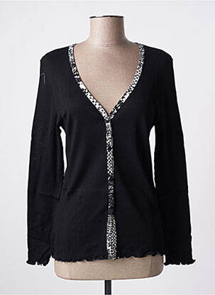 Gilet manches longues stretch noir ARTIMAGLIA femme
