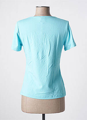 T-shirt col v manches courtes bleu PAUSE CAFE femme