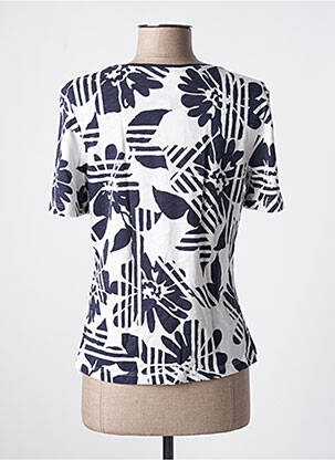 T-shirt imprimé fantaisie manches courtes bleu BARBARA LEBEK femme