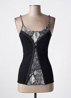 Top stretch fines bretelles noir ARTIMAGLIA femme