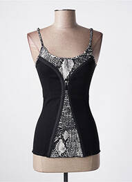 Top stretch fines bretelles noir ARTIMAGLIA femme