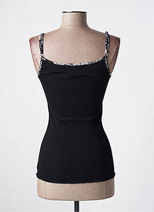 Top stretch fines bretelles noir ARTIMAGLIA femme
