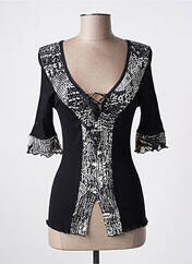 Gilet manches courtes noir ARTIMAGLIA pour femme seconde vue