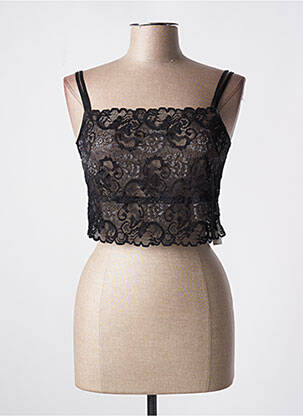 Top noir MAGLIFICIO DI BORGOMANERO pour femme