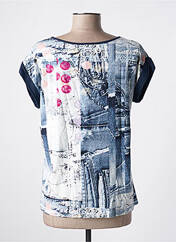 T-shirt bleu PAUSE CAFE pour femme seconde vue