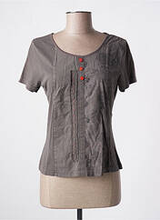 T-shirt gris FIGURE LIBRE pour femme seconde vue