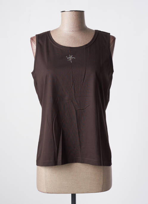 Débardeur marron BARBARA LEBEK pour femme