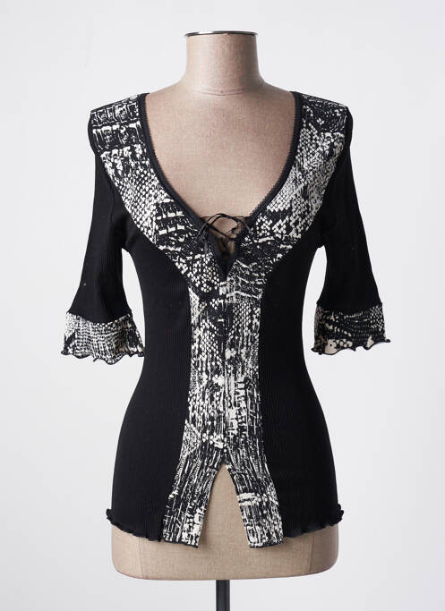 Gilet manches courtes noir ARTIMAGLIA pour femme