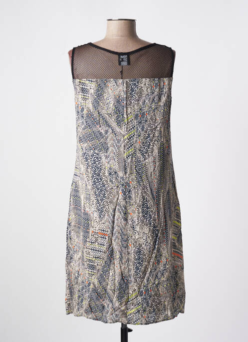 Robe mi-longue noir PAUSE CAFE pour femme