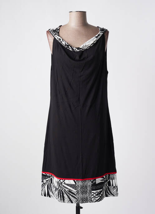 Robe mi-longue noir VANIA pour femme