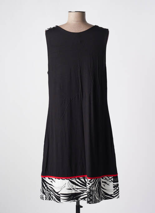 Robe mi-longue noir VANIA pour femme