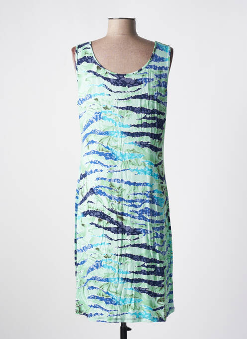 Robe mi-longue vert VANIA pour femme