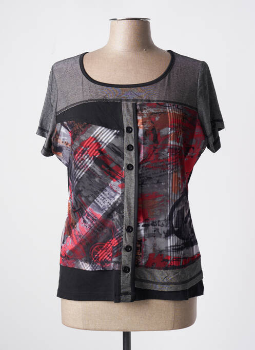 T-shirt noir QUATRE VINGT JOURS pour femme