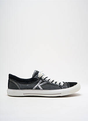 Baskets semelle amovible bout rond noir KAPORAL homme
