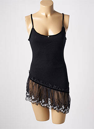 Nuisette/combinette légère et transparente noir ARTIMAGLIA femme