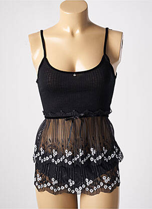 Ensemble lingerie bretelles élastiquées ajustables noir ARTIMAGLIA femme