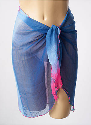 Paréo tissage crêpe bleu ANITA femme