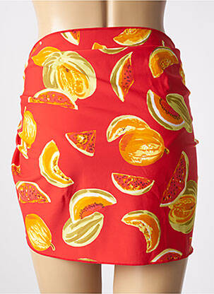 Paréo imprimé fantaisie rouge HUIT femme