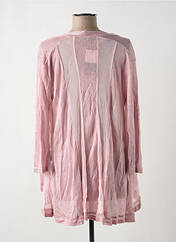 Gilet manches longues rose MULTIPLES pour femme seconde vue