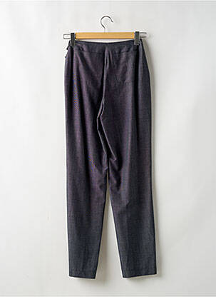 Pantalon droit fermeture zippée sous rabat boutonné bleu GARDEUR femme