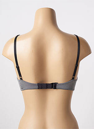 Soutien-gorge effet matière satinée haut soutien-gorge push-up gris SLOGGI femme