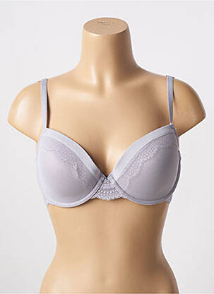 Soutien-gorge effet matière satinée haut soutien-gorge moulé violet ESPRIT femme
