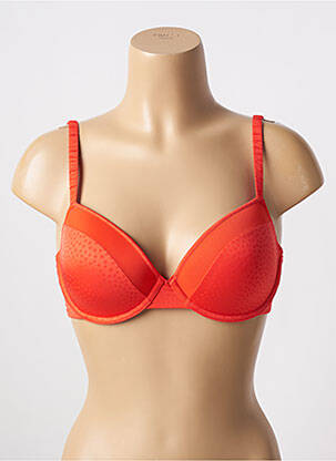 Soutien-gorge effet matière satinée haut soutien-gorge moulé orange ESPRIT femme