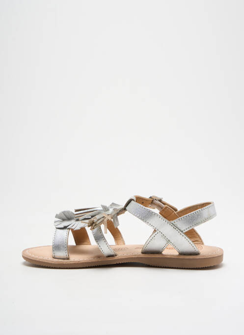 Sandales/Nu pieds argent LILYBELLULE pour fille
