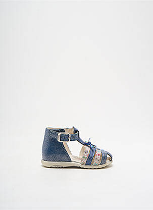 Sandales/nu pieds bout rond bout rond bleu BOPY fille