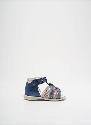 Sandales/nu pieds impression bout ouvert bleu BOPY fille