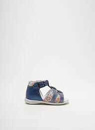 Sandales/nu pieds impression bout ouvert bleu BOPY fille