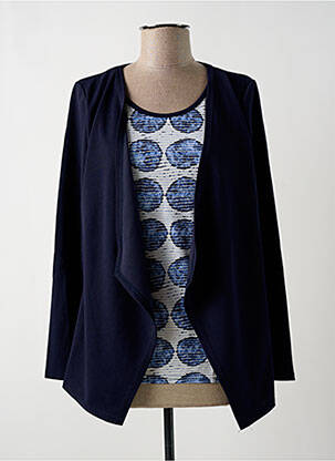 Top imprimé fantaisie manches longues bleu MULTIPLES femme