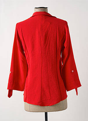 Chemisier coupe cintrée manches 3/4 rouge MULTIPLES femme