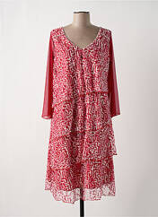 Robe mi-longue rouge MULTIPLES pour femme seconde vue