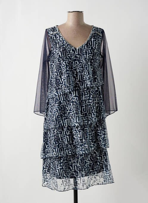 Robe mi-longue bleu MULTIPLES pour femme
