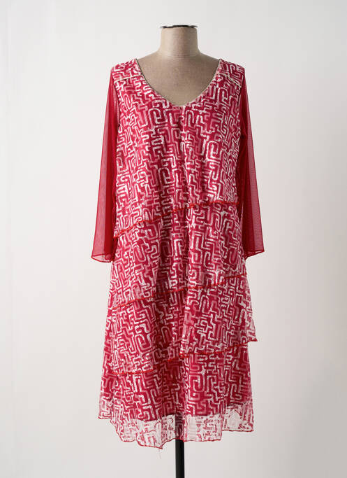 Robe mi-longue rouge MULTIPLES pour femme