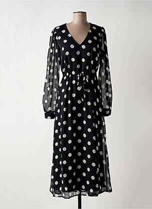 Robe longue manches longues manches longues noir VILA femme