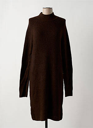 Robe longue manches longues manches longues marron VILA femme