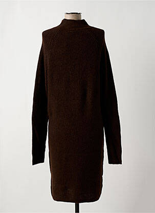 Robe longue manches longues manches longues marron VILA femme