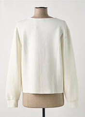 Gilet manches longues blanc PIECES pour femme seconde vue
