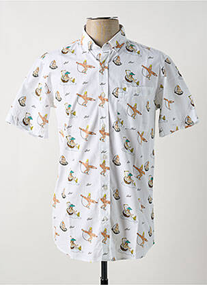 Chemise manches courtes poches blanc BASK IN THE SUN homme